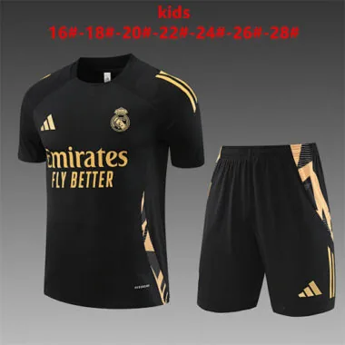 24-25 Real Madrid Kids Training Soccer Jerseys Football Shirts