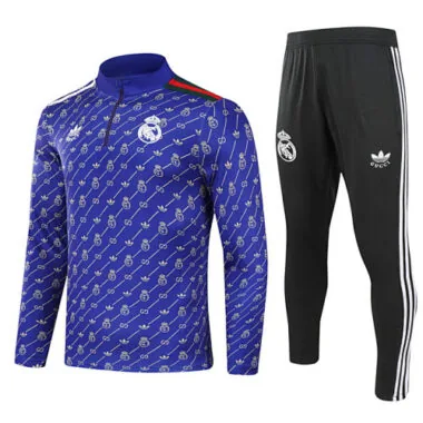24-25 Real Madrid Long Sleeve Training Suit Football Shirts
