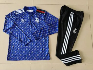 24-25 Real Madrid Long Sleeve Training Suit Football Shirts