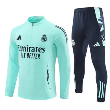 24-25 Real Madrid Long Sleeve Training Suit Football Shirts(4)