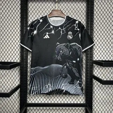 24-25 Real Madrid Black Jaguar Special Edition Kit Soccer Uniforms Soccer AAAAJersey Yupoo
