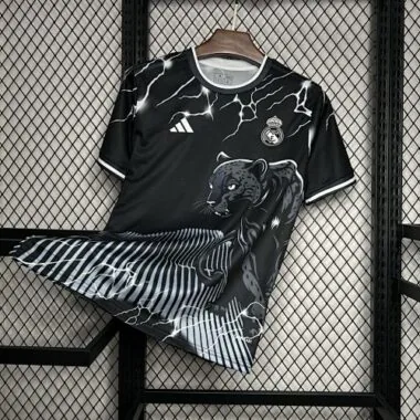 24-25 Real Madrid Black Jaguar Special Edition Kit Soccer Uniforms Soccer