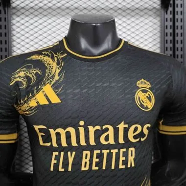 24-25 Real Madrid Golden Dragon Special Edition Kit Player Version Shirt Soccer AAAAJersey Yupoo