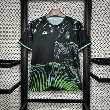 24-25 Real Madrid Green Jaguar Special Edition Kit Soccer Uniforms Soccer AAAAJersey Yupoo