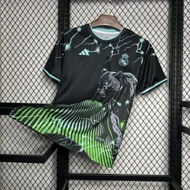 24-25 Real Madrid Green Jaguar Special Edition Kit Soccer Uniforms Soccer