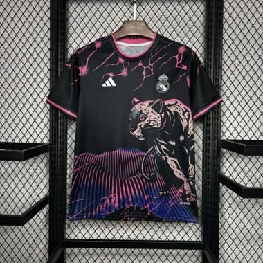 24-25 Real Madrid Pink Jaguar Special Edition Kit Soccer Uniforms Soccer AAAAJersey Yupoo