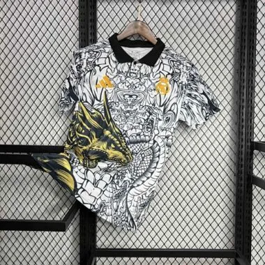 2024 Real Madrid Golden Dragon Special Edition Kit Soccer Uniform
