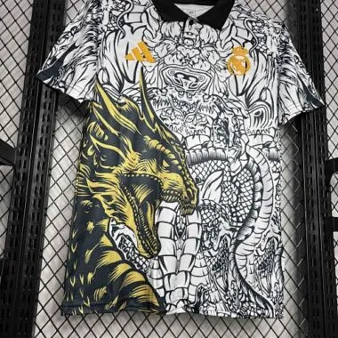 2024 Real Madrid Golden Dragon Special Edition Kit Soccer Uniform