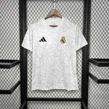 24-25 Real Madrid Training White Kit Soccer Uniform AAAAJersey Dropshiping Yupoo