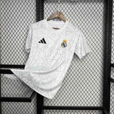 24-25 Real Madrid Training White Kit Soccer Uniform