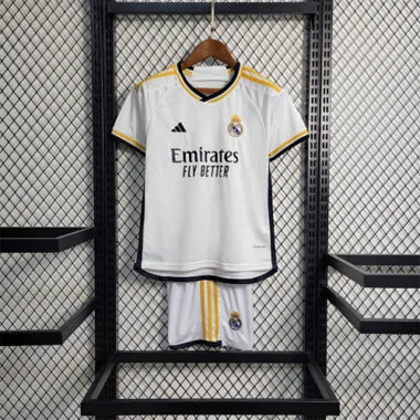 23-24 Real Madrid home kids kit