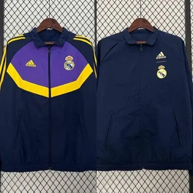 23-24 Barcelona Reversible Windbreaker purple&Navy Special Edition Style Double-Sides Jacket Yupoo