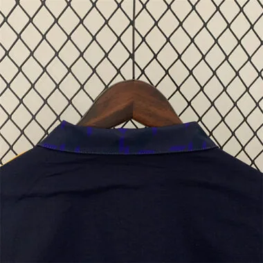 23-24 Real Madrid Trench Coat Reversible Windbreaker Navy