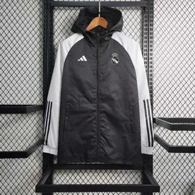 23-24 Real Madrid Windbreaker White Sleeve Jackets Yupoo