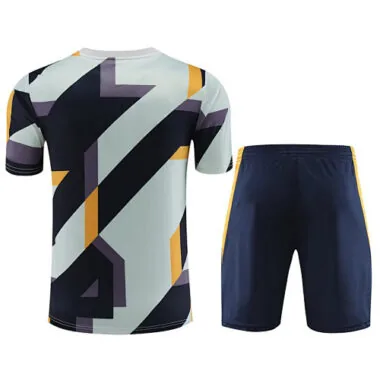 23-24 Real Madrid Traning Grey Kit Soccer Jerseys (2)