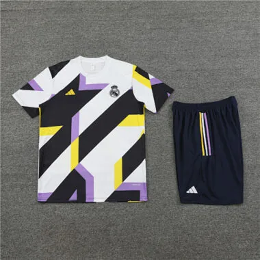 23-24 Real Madrid Traning White&Black Kit Soccer Jerseys