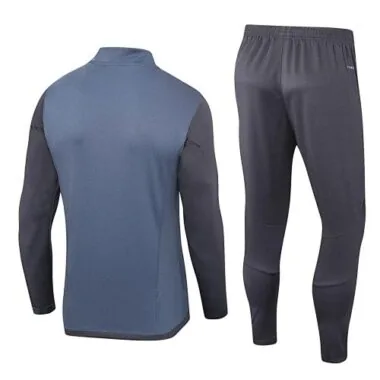 23-24 Real Madrid Long Sleeve Navy Kits Training Suits Soccer Jerseys (8)