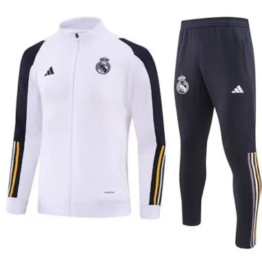 23-24 Real Madrid White Jackets Suits Soccer Jerseys Yupoo