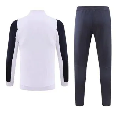 23-24 Real Madrid White Jackets Suits Soccer Jerseys