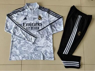 23-24 Real Madrid Long Sleeve Kits Dragon Special Training Suits Soccer Jerseys