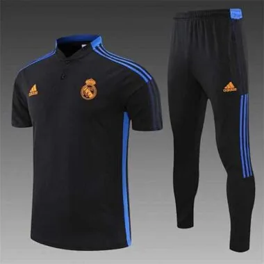 Real Madrid Polo black with yellow-logo