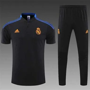 Real Madrid Polo black with yellow-logo