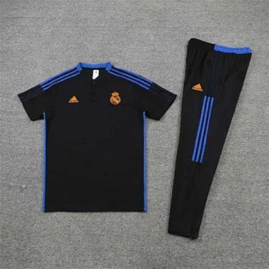 Real Madrid Polo black with yellow-logo