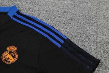 Real Madrid Polo black with yellow-logo