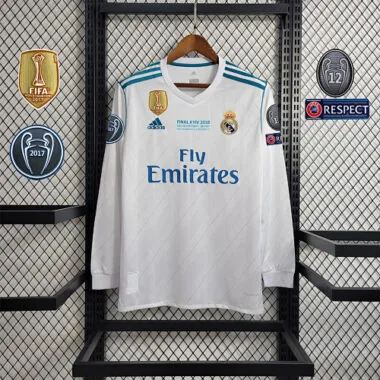 17-18 Real Madrid home long sleeve