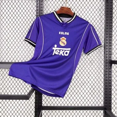 97-98 Real Madrid Away Retro Football AAAAJersey