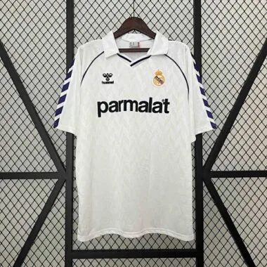 88-89 Real Madrid Home Retro Kit Vintage Shirt AAAAJersey Wholesale Yupoo