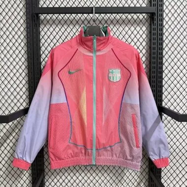 26-27 Barcelona Pink Windbreaker Jackets Kit Soccer T-Shirt AAAAJersey Supply Yupoo