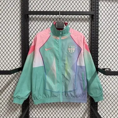 26-27 Barcelona Green Windbreaker Jackets Kit Soccer T-Shirt AAAAJersey Supply Yupoo