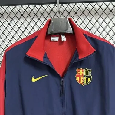 26-27 Barcelona Blue Windbreaker Jackets Kit Soccer T-Shirt