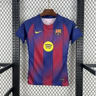 25-26 Barcelona Home Woman Kit Soccer AAAAJersey Yupoo