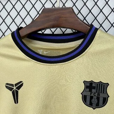 25-26 Barcelona Away Long Sleeves Kit Soccer T-Shirt