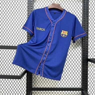25-26 Barcelona Baseball Uniform Kit Soccer T-Shirt AAAAJersey Supply Yupoo
