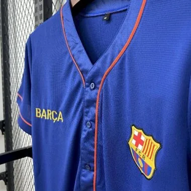 25-26 Barcelona Baseball Uniform Kit Soccer T-Shirt