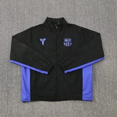 25-26 Barcelona black Kit windbreaker Soccer T-Shirt