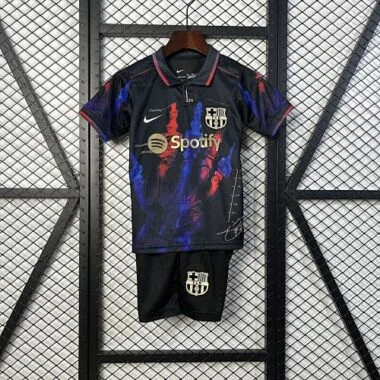 25-26 Barcelona Finger Special Edition Kid Kits Youth Apparels Joy AAAAJersey Supply Yupoo
