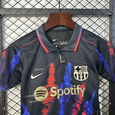 25-26 Barcelona Finger Special Edition Kid Kits Youth Apparels Joy