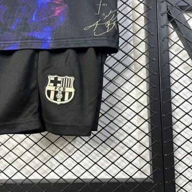 25-26 Barcelona Finger Special Edition Kid Kits Youth Apparels Joy