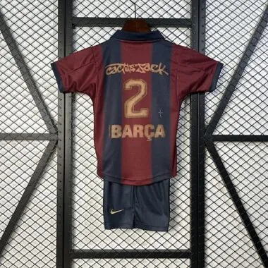Barcelona x Cactus Jack Special Edition Kid Kits Youth Apparels Joy