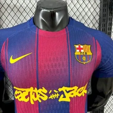 25-26 Barcelona x Travis Scott Edition Home Kit Player Version Shirt