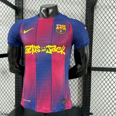 25-26 Barcelona x Travis Scott Edition Home Kit Player Version Shirt