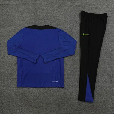 24-25 Barcelona Blue Player trainingspak met lange mouwen – voetbalshirts