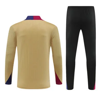 24-25 Barcelona Gold Player Long Sleeve Training Suit Football Shirts