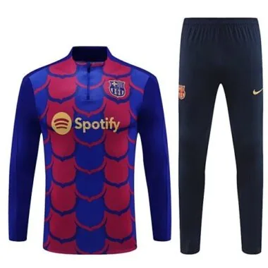 24-25 Barcelona Long Sleeve Training Suit Football Shirts
