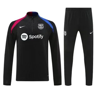 24-25 Barcelona Long Sleeve Training Suit Football Shirts(2)