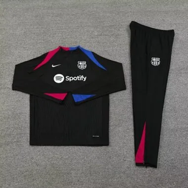 24-25 Barcelona Long Sleeve Training Suit Football Shirts(2)